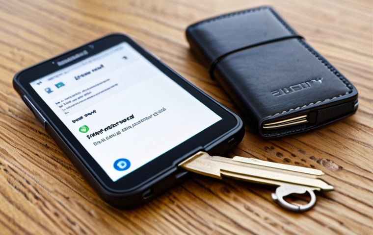 Hardware Wallet Security**
"A close-up shot of a modern hardware wallet device lying on a wooden desk next to a house key and a folded piece of paper labeled 'Backup Seed.' Focus on the device's screen displaying a confirmation message. The background should be slightly blurred. professional, safe for work, appropriate content, fully clothed, perfect anatomy, natural proportions, high quality, security-focused, family-friendly."
**